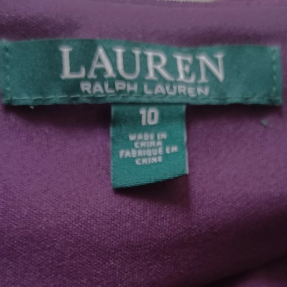 New! Lauren Ralph Lauren  Aubergine Purplw Velvet Evening Bridesmaid Gown - Picture 9 of 11